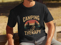 Camping Is My Therapy T Shirt Mens Funny Camping Tee Therapy Quote Tee Outdoors Therapy Shirt Adventurous Camping T Shirt Graphic Tee – Cozy Vibes · Great Gift For Fans