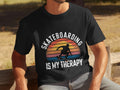 Mens funny therapy t shirt skateboarding is my therapy t shirt humorous skateboard shirt skater therapy gift unique skateboarding tee Graphic Tee – Easygoing Wear · Must-Have Style