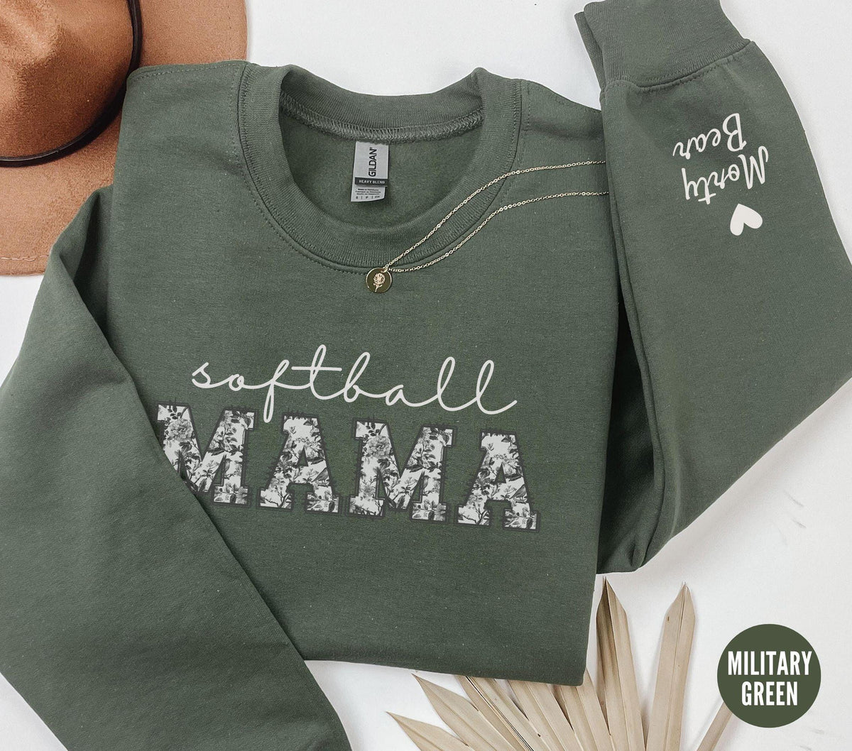 Personalized Floral Softball Mom Sweatshirt Custom Softball Mama Crewneck Mother39s Day Gift Toile Game Day Outfit Sports Mom Shirt Sweatshirt – Premium Graphic · Perfect For Daily Wear