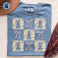 Coquette Bow Bunny Ears Shirt Easter TShirt Cute Floral Bunny Gift Happy Easter TShirt Lace Rabbit Lover Tee Graphic Tee – Everyday Comfort · Perfect For Daily Wear
