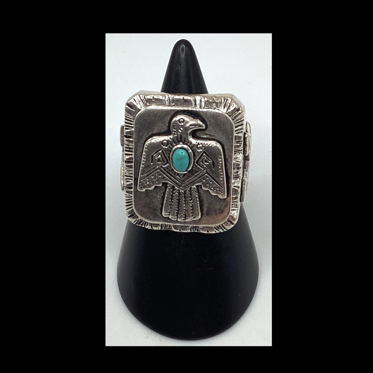 194039s5039s vintage inspired Mexican biker novelty silver and turquoise Native American quotPhoenixquot ring by SWS of London Jewelry Graphic Tee – Soft Feel · High-Quality Print