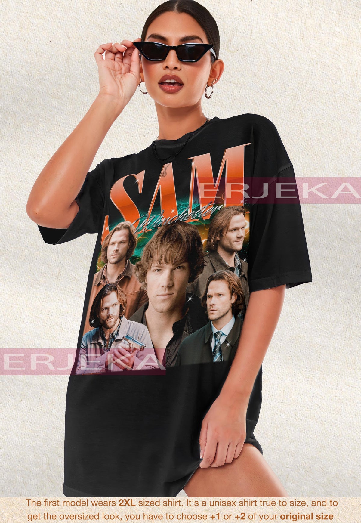 Sam Winchester Shirt Dean Sam Winchester Supernatural Shirt Jared Padalecki Actor Retro Shirt Supernatural Jared Padalecki Tshirt Graphic Tee – Soft Feel · Must-Have Style