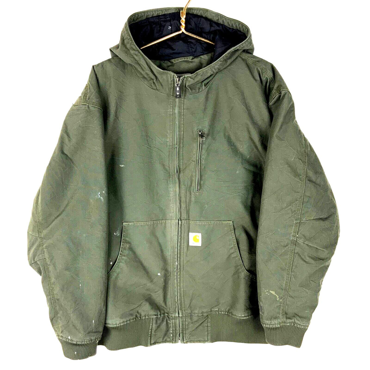 Carhartt Jacket 2XL Green Full Zip Workwear Soft Shell Canvas Bomber Graphic Tee – Cozy Vibes · Top Pick For Any Outfit