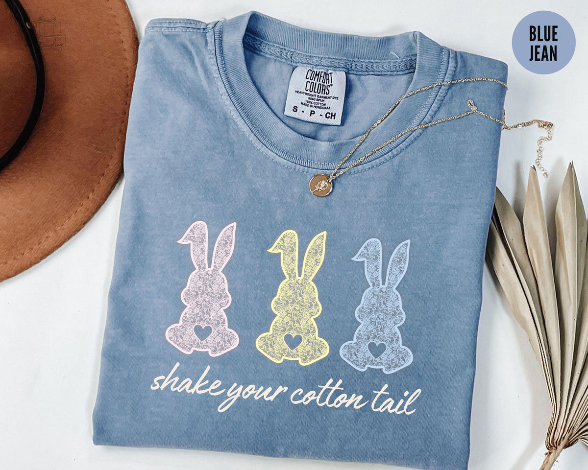 Easter Bunny Shirt Shake Your Cotton Tail Easter TshirtChinoiserie Bunny Gift Happy Easter TShirt Lace Rabbit Lover Tee Graphic Tee – Premium Graphic · Top Pick For Any Outfit