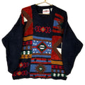 Vintage Grandma Knit Sweater Womens Size 1X Black Aztec Western 90s Graphic Tee – Aesthetic Look · High-Quality Print