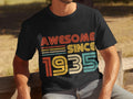 Awesome Since 1935 90th Birthday T Shirt Sweatshirt Hoodie Gift Vintage 90 Years Old Born In 1935 Retro 90th Celebration Apparel Hoodie – Cozy Vibes · Perfect For Daily Wear