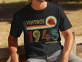 Vintage 1945 Limited Edition T Shirt 80th Birthday Gift 80 Years Old Born In 1945 Gildan 5000 T Shirt Gildan 18000 Sweatshirt Gildan Sweatshirt – Bold Style · Great Gift For Fans