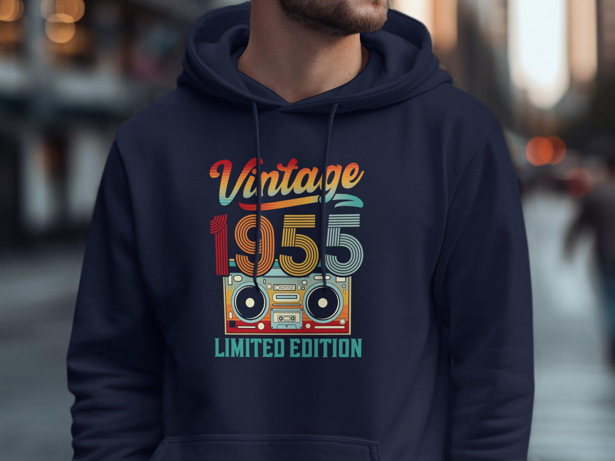 70th Birthday TShirt 70 Years Old Born In 1955 Vintage 1955 Limited Edition Tee Gildan 5000 TShirt Sweatshirt Hoodie Hoodie – Warm & Stylish · Great Gift For Fans