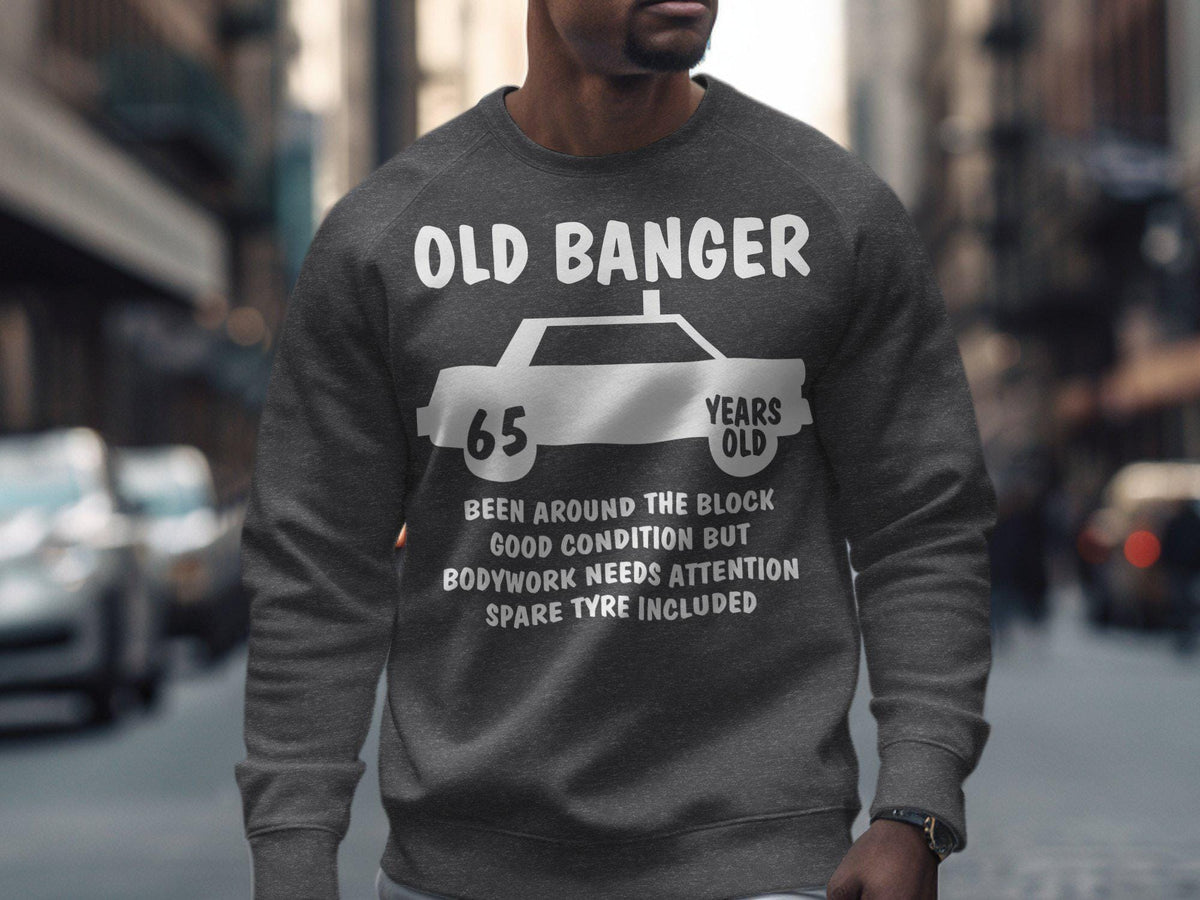 Old Banger 65th Birthday T Shirt Gildan 5000 Sweatshirt Gildan 18000 Hoodie Gildan 18500 Funny 65 Years Old Born In 1960 Gift Hoodie – Soft Feel · Trending Graphic Apparel