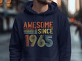 60th Birthday T Shirt Born In 1965 60 Years Old T Shirt Gildan 5000 T Shirt Gildan 18000 Sweatshirt Gildan 18500 Hoodie Hoodie – Bold Style · High-Quality Print