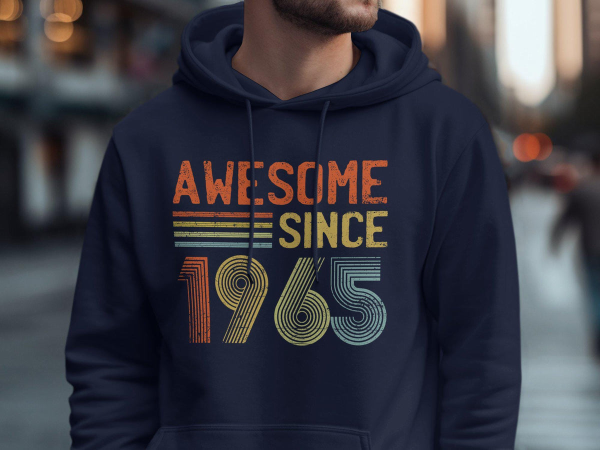 60th Birthday T Shirt Born In 1965 60 Years Old T Shirt Gildan 5000 T Shirt Gildan 18000 Sweatshirt Gildan 18500 Hoodie Hoodie – Bold Style · High-Quality Print