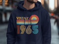 Vintage 1965 60th Birthday TShirt Gildan 5000 1965 Sweatshirt Gildan 18000 1965 Hoodie Gildan 18500 60 Years Old Retro Shirt Hoodie – Warm & Stylish · Perfect For Daily Wear