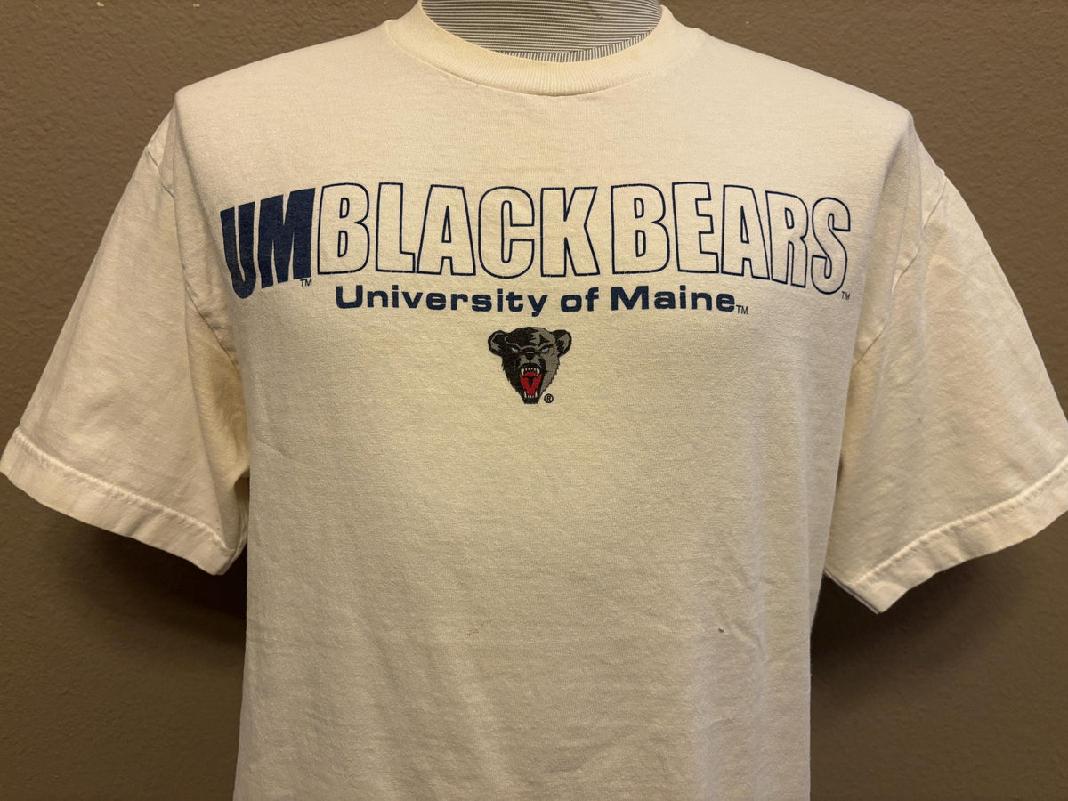 Vintage 9039s University Of Maine Blackbears UM College Tshirt L Graphic Tee – Soft Feel · Must-Have Style