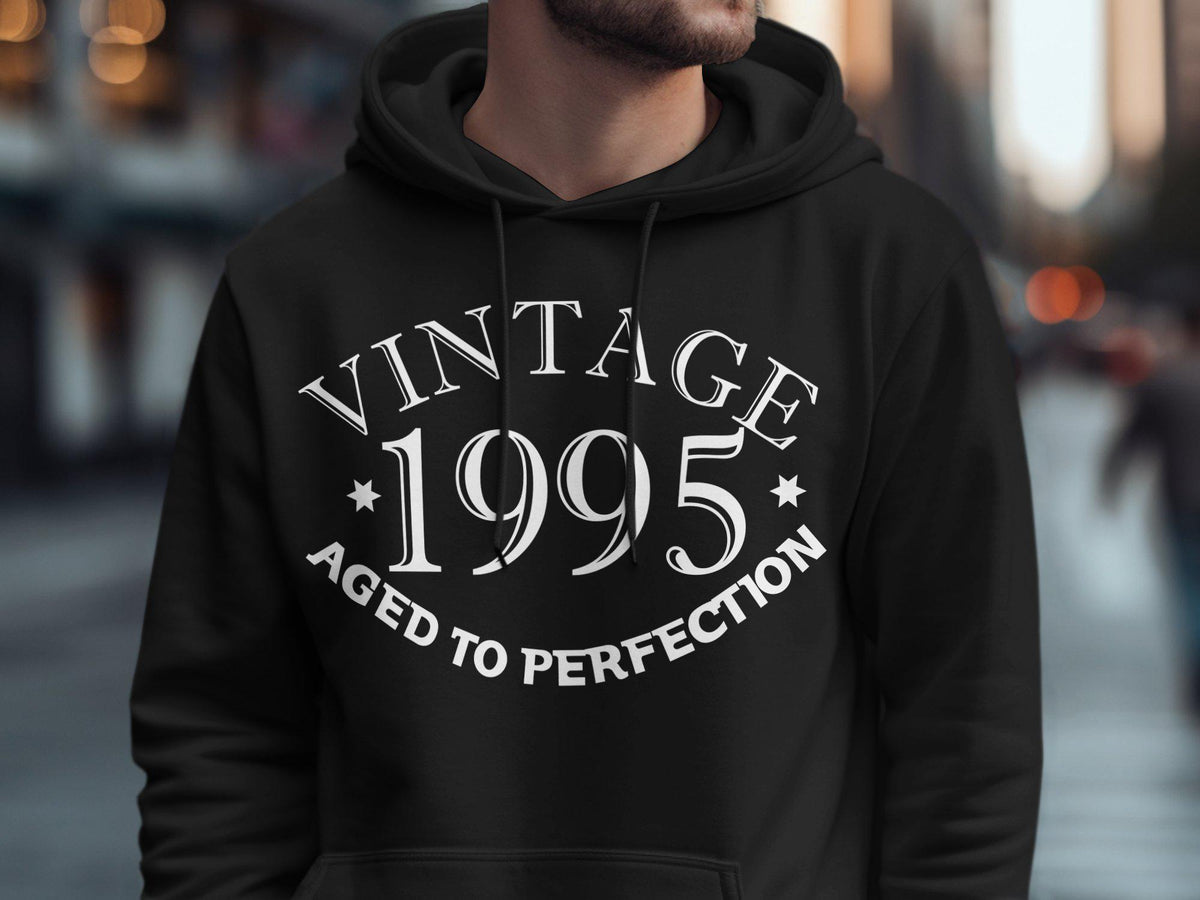 Vintage 1995 Aged to Perfection TShirt Born in 1995 Gift 30th Birthday Shirt 30 Years Old Tee 30th Birthday Sweatshirt Hoodie Hoodie – Everyday Comfort · Must-Have Style