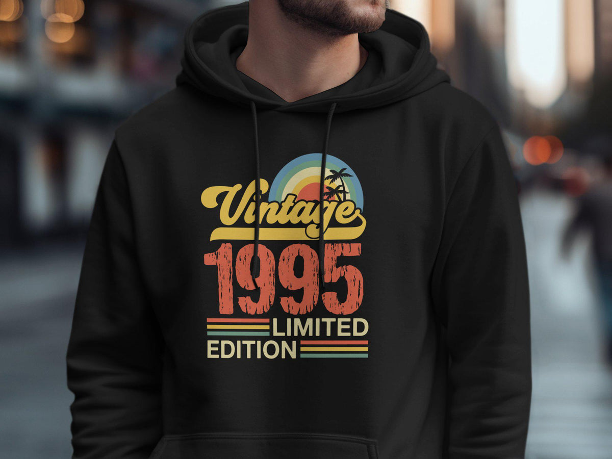 30th Birthday Shirt Born in 1995 Vintage 1995 Shirt Limited Edition 30 Years Old 30th Birthday Gildan 5000 18000 18500 Graphic Tee – Aesthetic Look · Great Gift For Fans