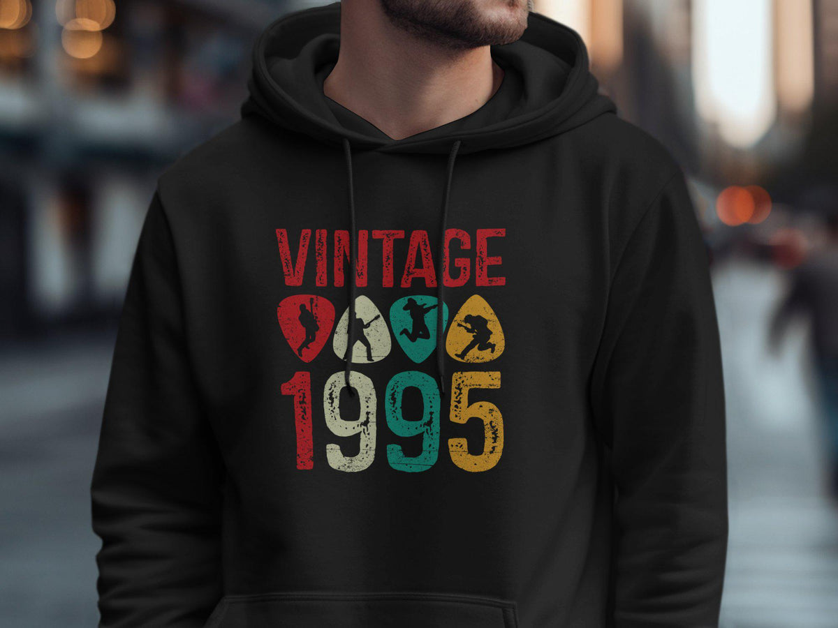 Vintage 1995 T Shirt Born in 1995 30th Birthday Shirt 30 Years Old Tee Retro 1995 Hoodie Gildan Sweatshirt Guitar Player Shirt Hoodie – Soft Feel · Top Pick For Any Outfit