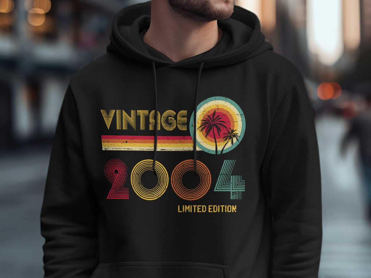 Vintage 2004 TShirt Hoodie Sweatshirt 21st Birthday Shirt 21 Years Old Gift Born in 2004 Limited Edition Hoodie – Bold Style · Great Gift For Fans