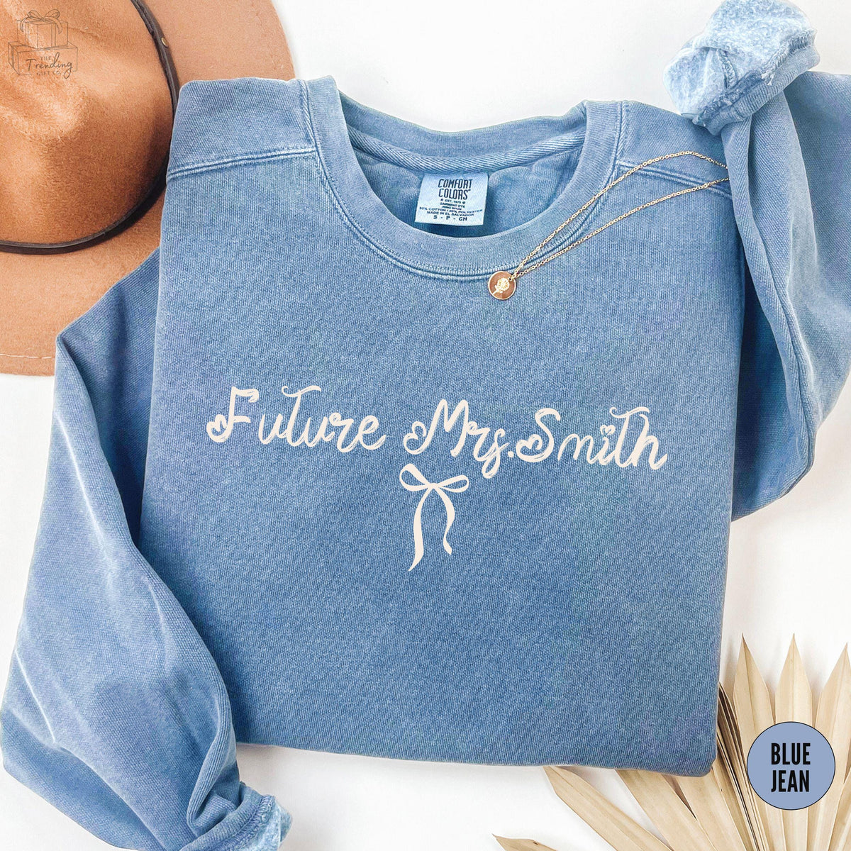 Custom Future Mrs Sweatshirt Coquette Bachelorette Party Shirt Bridal Shower Engagement Outfit Personalized Fiancee Gift Sweatshirt – Warm & Stylish · Top Pick For Any Outfit