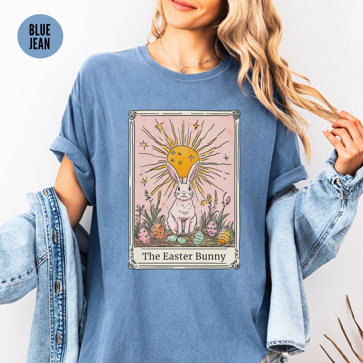 Easter Bunny Shirt Tarot Card Lover Womens Happy Easter Shirt Cute Easter Gift Floral Easter Graphic TeeRetro Rabbit Tee Graphic Tee – Bold Style · Perfect For Daily Wear