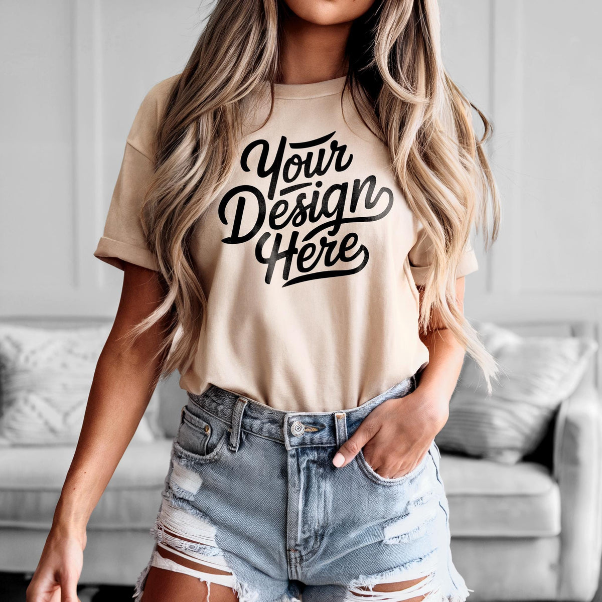Tan Bella Canvas 3001 T Shirt Mockup Bella Canvas Shirt Mockup Tan Shirt Mockup Shirt Mockup Tan Tee Shirt Mockup Best Tan Shirt Graphic Tee – Cozy Vibes · Must-Have Style