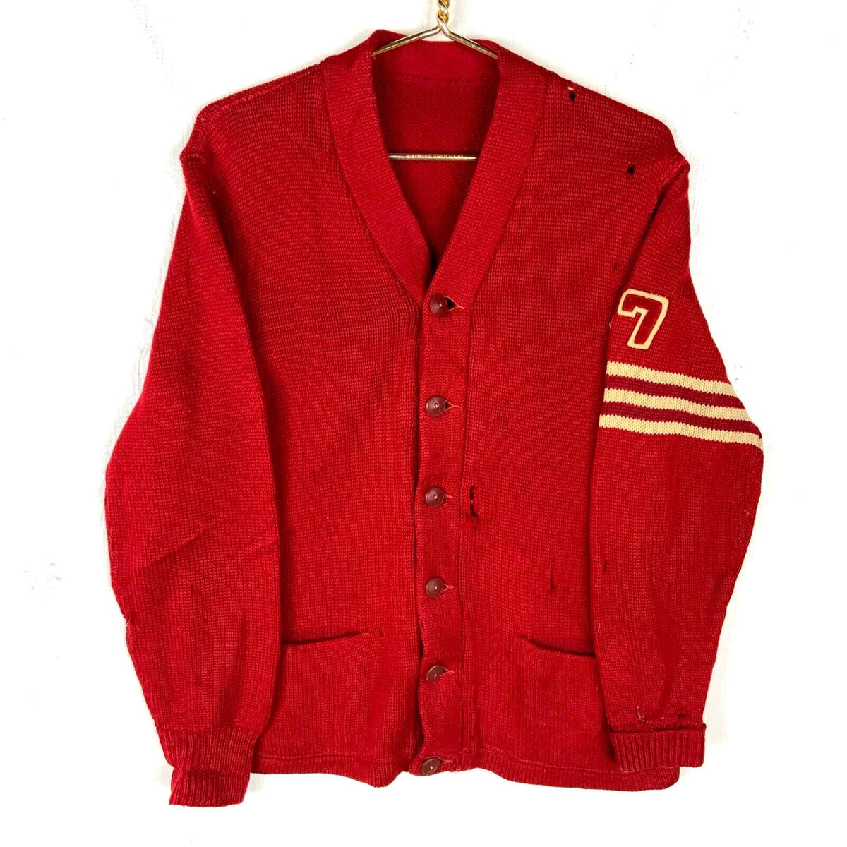 Vintage Grandpa Knit Wool Sweater Small Red Cardigan 90s Graphic Tee – Fan Favorite · High-Quality Print