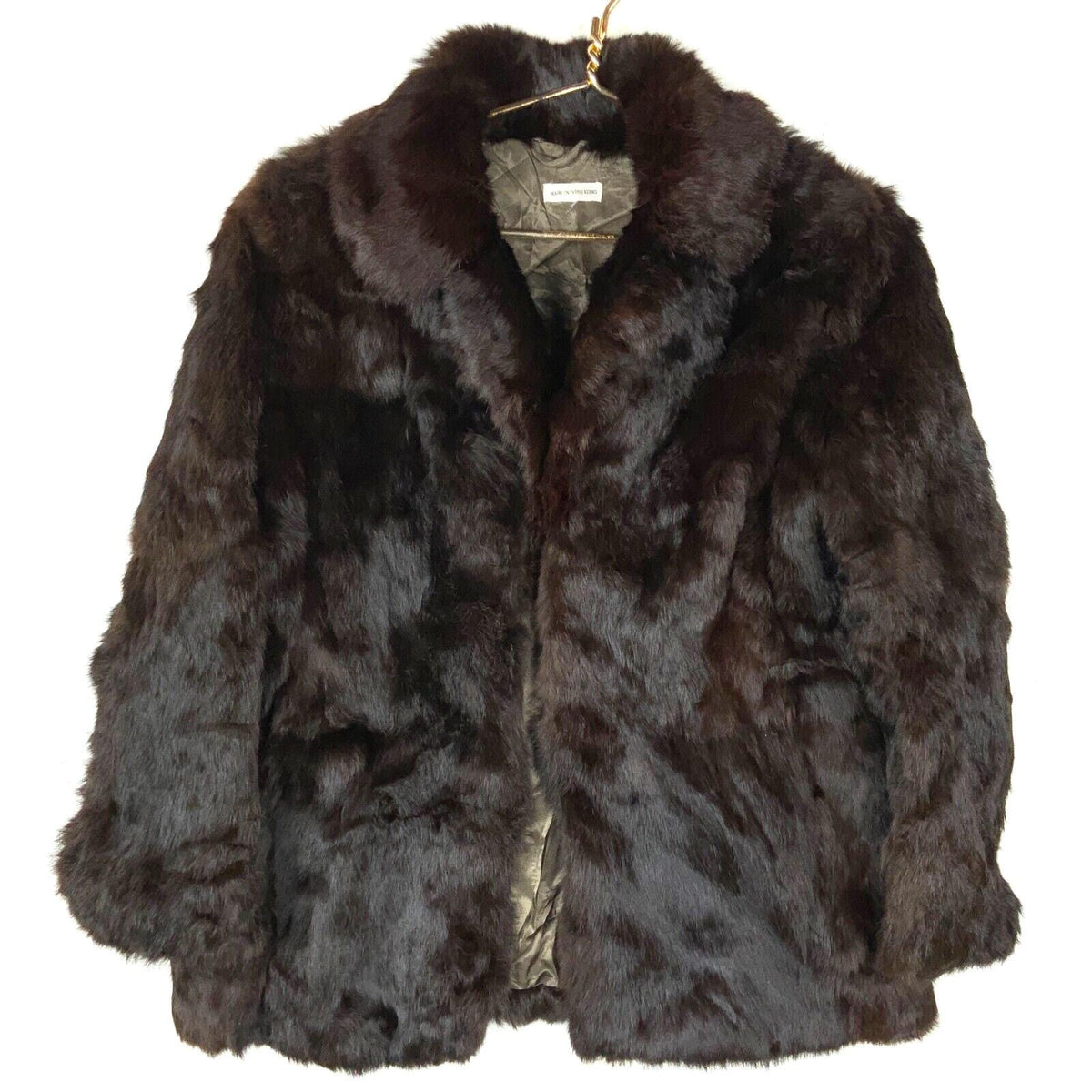 Vintage Women39s Rabbit Fur Coat Jacket Small Brown Lined Hook Eye 90s Graphic Tee – Everyday Comfort · Must-Have Style