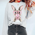 Bunny Gum Shirt Easter Sweatshirt Easter Shirt Cute Easter Outfit Good Friday Shirt Easter Bow Shirt Easter Bunny Sweatshirt Sweatshirt – Fan Favorite · Must-Have Style