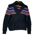 Lauren Ralph Lauren Knit Sweater Womens Size Large Black Shawl Henley Fair Isle Graphic Tee – Everyday Comfort · Great Gift For Fans