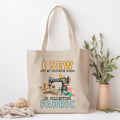 Funny Sewing Tote Bag Fabric Lover Shopping Tote Quilter Gift Large Reusable Canvas Grocery Bag Quilting Supplies Bag Craft Lover Gift Tote Bag – Cozy Vibes · Great Gift For Fans