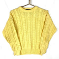 Vintage Eddie Bauer Cable Knit Sweater Womens Small Yellow 90s Graphic Tee – Everyday Comfort · High-Quality Print