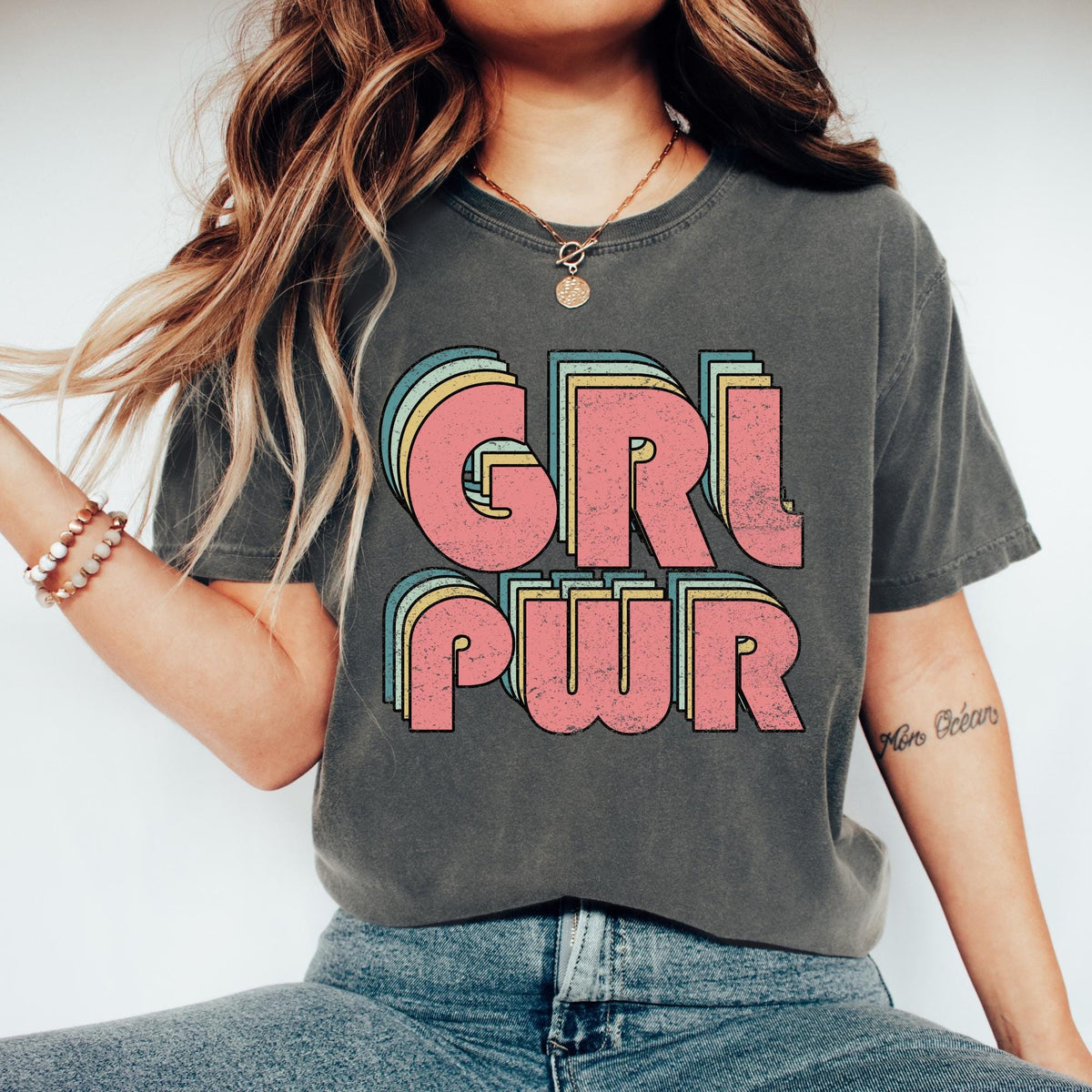 Comfort Colors Girls Power Shirt Support Womens Rights Girl Power Female Friendship Best Friend Shirt Grl Pwr Shirt Feminist Shirt Graphic Tee – Premium Graphic · High-Quality Print