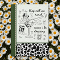 Funny Saying Western Cowgirl Notebook with Adorable Cow Print Boots Silly Weirdcore Country Rodeo Journal with Lightning Girly Boho Disco Graphic Tee – Cozy Vibes · Trending Graphic Apparel