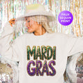 Faux Sequins Mardi Gras Shirt Mardi Gras Sweatshirt Fat Tuesday Shirt New Orleans Shirt Mardi Gras Party Sweatshirt – Feel-Good Design · Great Gift For Fans