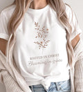 Rooted in Christ Blooming in Grace Floral Christian Tshirt Gift Tee Graphic Tee – Easygoing Wear · High-Quality Print
