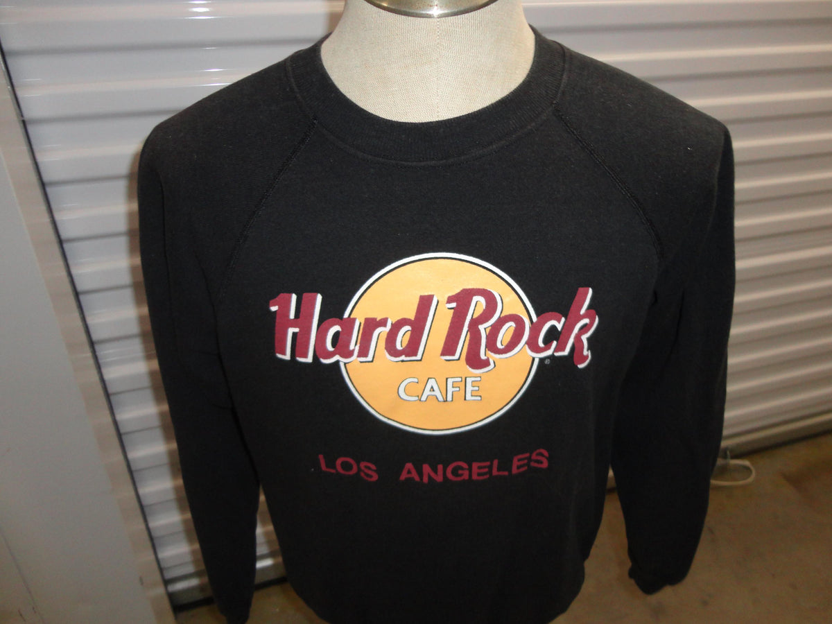 Vintage 8039s Hard Rock Cafe Los Angeles Black Crewneck Sweatshirt Size M Sweatshirt – Soft Feel · Must-Have Style