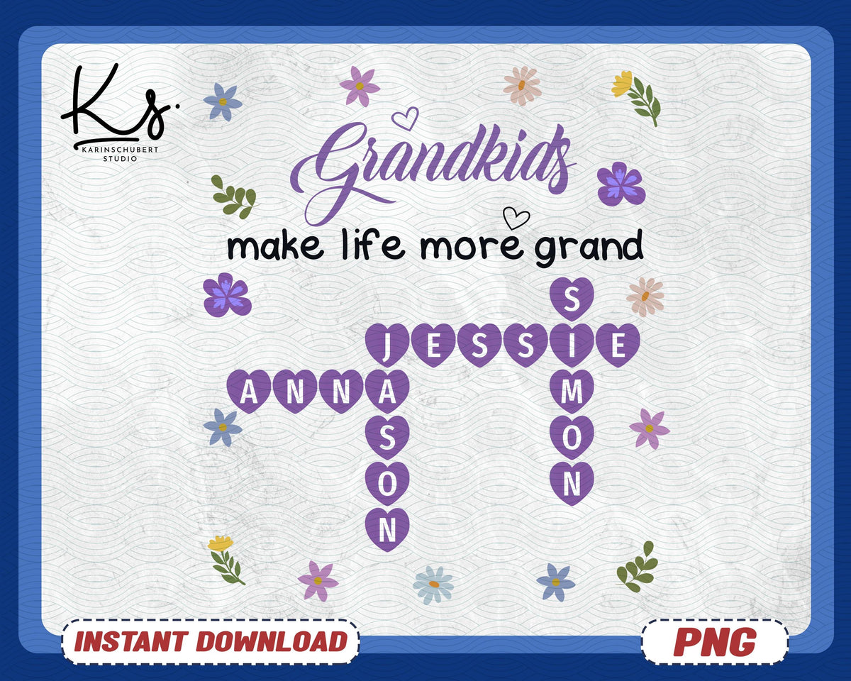 Personalized Grandma Png With Grandkids Names Grandkids Make Life More Grand Png Mother39s Day Gift For Grandma Mimi Best Granny Ever Graphic Tee – Warm & Stylish · Great Gift For Fans