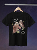 Book Lover Tee Shirt for Reader Who Loves Animals Owl Be Reading Late Tonight Silly Weirdcore 90s Aesthetic Tee Romance Reader Bookworm Graphic Tee – Everyday Comfort · Top Pick For Any Outfit