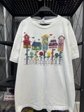 Vintage 90s Vicki Melhart Birdhouse Town Scene T Shirt Nature Backyard Art Size L Graphic Tee – Bold Style · Trending Graphic Apparel