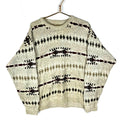 Vintage Grandpa Knit Crewneck Sweater XL Beige Pattern Pullover 90s Graphic Tee – Everyday Comfort · Must-Have Style