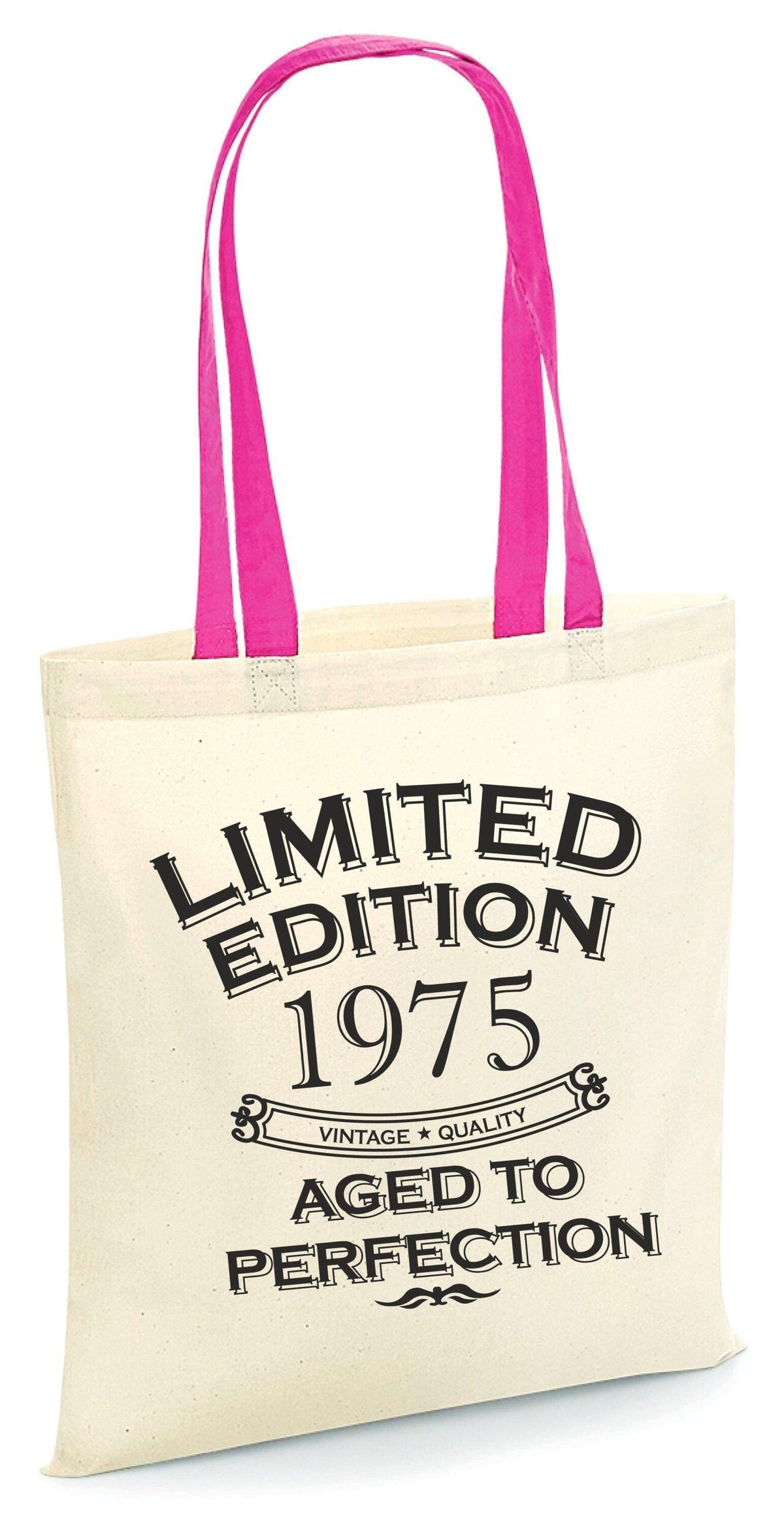 Limited Edition 1975 Aged to Perfection Tote Bag 50th Birthday Gift Born in 1975 50 Years Old Party Bag Bag for Life Tote Bag – Feel-Good Design · Trending Graphic Apparel