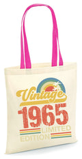 Vintage 1965 Limited Edition Tote Bag 60th Birthday Gift Born in 1965 60 Years Old Retro Style 60th Party Bag Bag for Life Tote Bag – Feel-Good Design · Trending Graphic Apparel