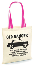 90th birthday tote bag funny vintage car design old banger 90 years old bag 90th birthday gift born in 1935 90 years party bag Tote Bag – Premium Graphic · Must-Have Style