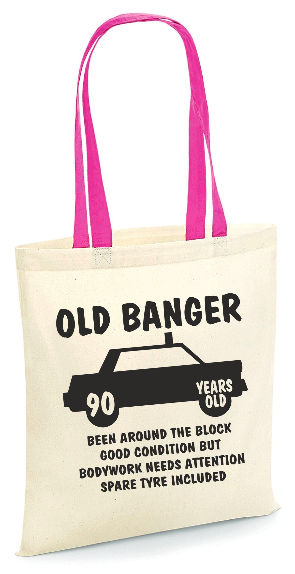 90th birthday tote bag funny vintage car design old banger 90 years old bag 90th birthday gift born in 1935 90 years party bag Tote Bag – Premium Graphic · Must-Have Style