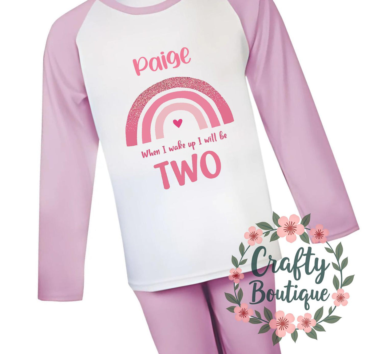 Second Birthday Gift When I Wake Up I Will Be TWO Birthday PJs Jungle Theme Gift Comfy 2nd Baby Personalised Number Two Pajamas 1036 Graphic Tee – Feel-Good Design · Trending Graphic Apparel