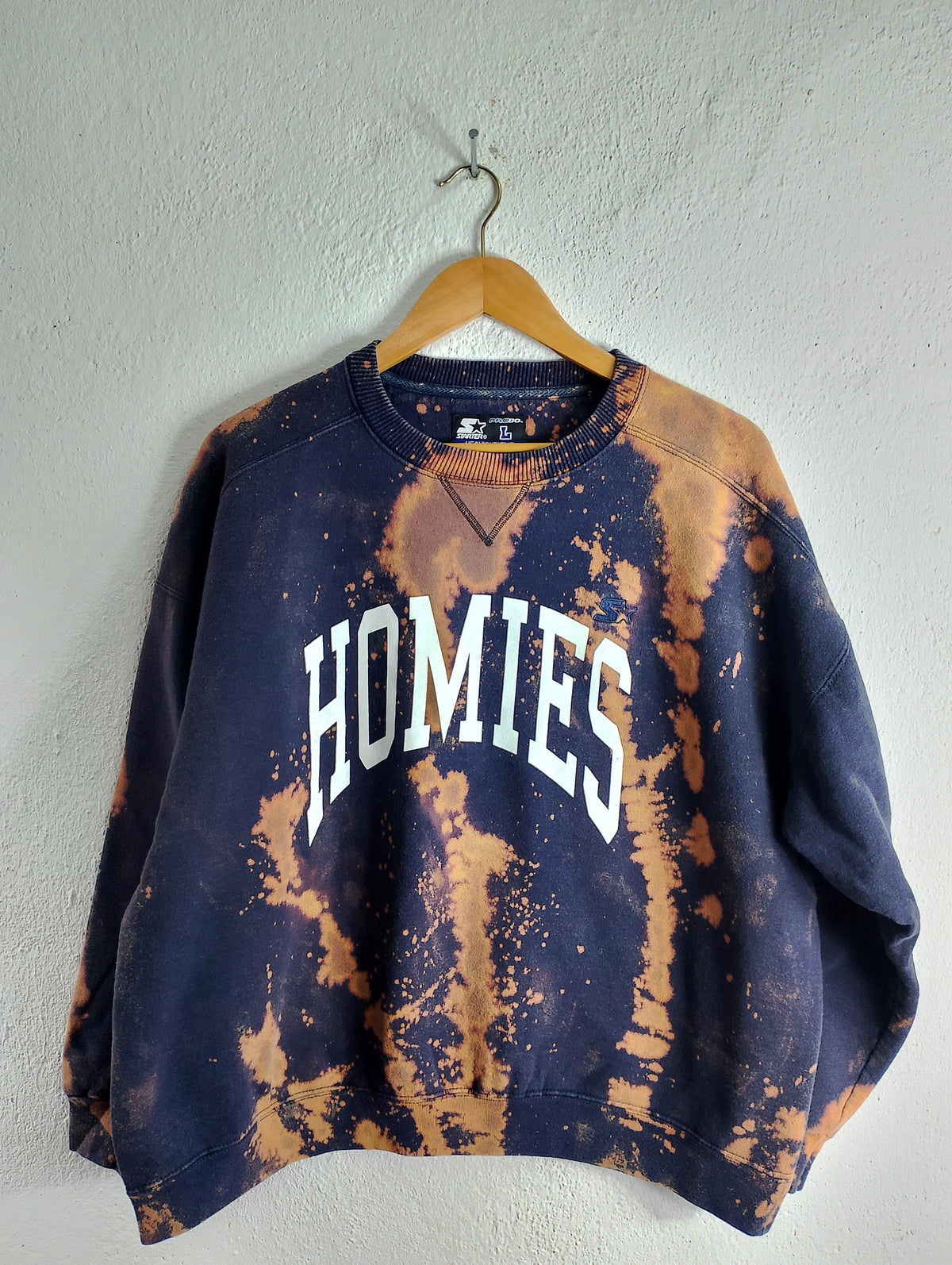 Homies starter bleach out crewneck sweatshirt XL Sweatshirt – Easygoing Wear · High-Quality Print