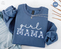 Toile Girl Mama Sweatshirt Floral Mom Of Girls Hoodie Mothers Day New Mama Outfit Baby Announcement Momma Clothing Birthday Mommy Gift Hoodie – Premium Graphic · Perfect For Daily Wear