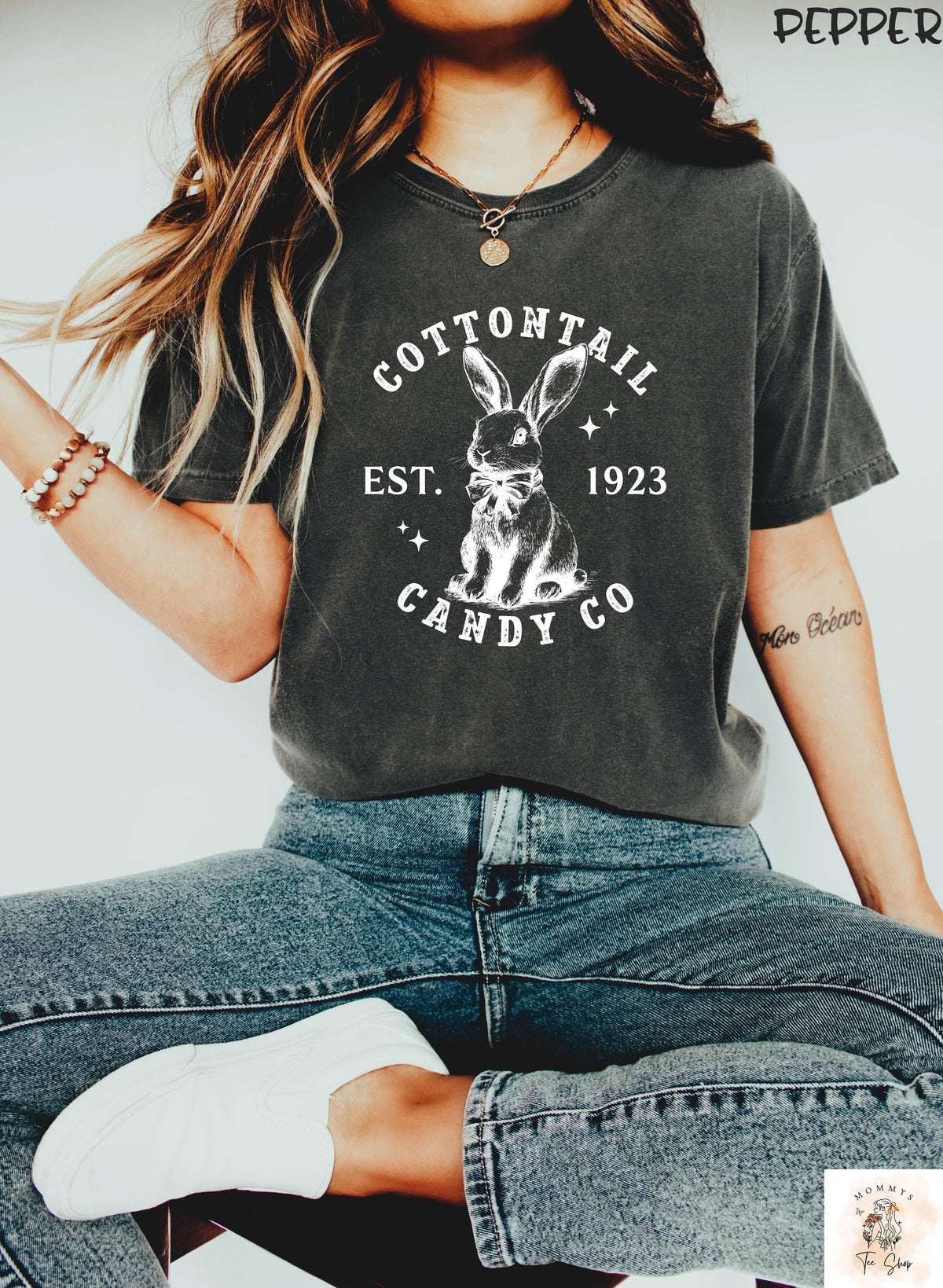 Cottontail Candy Co Easter Bunny Shirt Vintage Rabbit Print Cottontail Candy Company Easter Shirt Spring Tee Easter Gift Graphic Tee – Feel-Good Design · High-Quality Print
