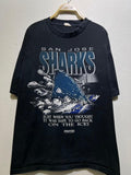 Vintage 1991 San Jose Sharks NHL Hockey Just When You Thought It Was Safe To Go Back On The Ice Slogan T Shirt Size L Graphic Tee – Easygoing Wear · Trending Graphic Apparel