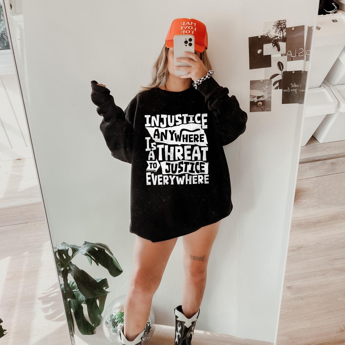 Injustice Anywhere Is A Threat to Justice Everywhere Activist Shirt Human Rights Pro Choice Anti Racism Anti Trump FDT Anti Maga Graphic Tee – Premium Graphic · Trending Graphic Apparel