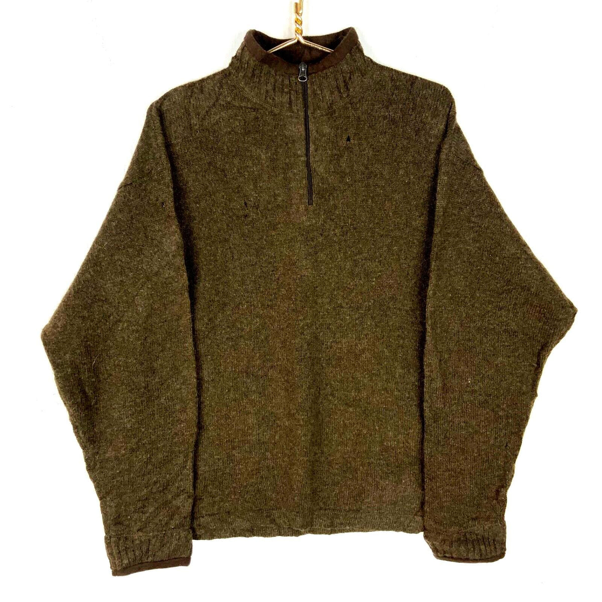 Vintage Woolrich Knit Wool Sweater XL Brown 14 Zip 90s Graphic Tee – Everyday Comfort · High-Quality Print